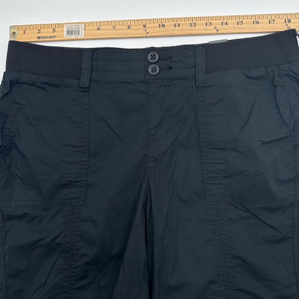 Torrid Bermuda Stretch Poplin Utility Shorts Deep Black Size 1 41770588 NEW - Picture 7 of 11